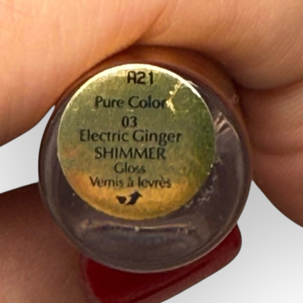 Estée Lauder Pure Color Lip Gloss Electric Ginger Shimmer #03 NWOB Full Size